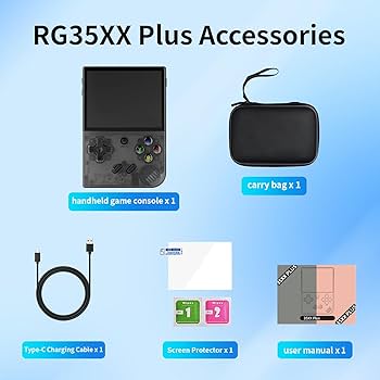 RG35XX PLUS レトロゲームコンソール | 5000+ ゲーム ANBERNIC 新しい RG35XX Plus レトロハンドヘルドゲーム